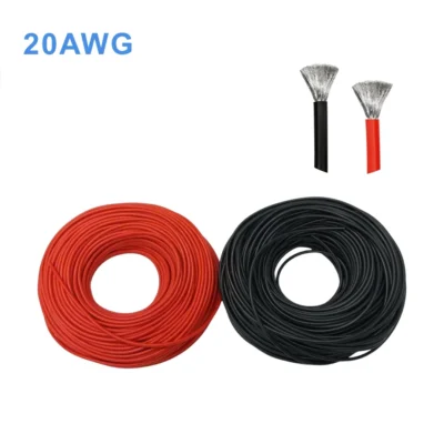 Dây điện vỏ bọc silicon-20AWG (0.5 mm²) siêu mềm, chống cháy