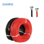 Dây điện vỏ bọc silicon-24AWG (0.2 mm2) siêu mềm, chống cháy