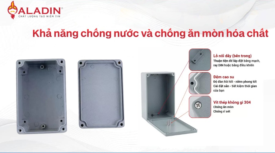 Gioăng kín giúp hộp nhôm đạt chuẩn chống nước IP