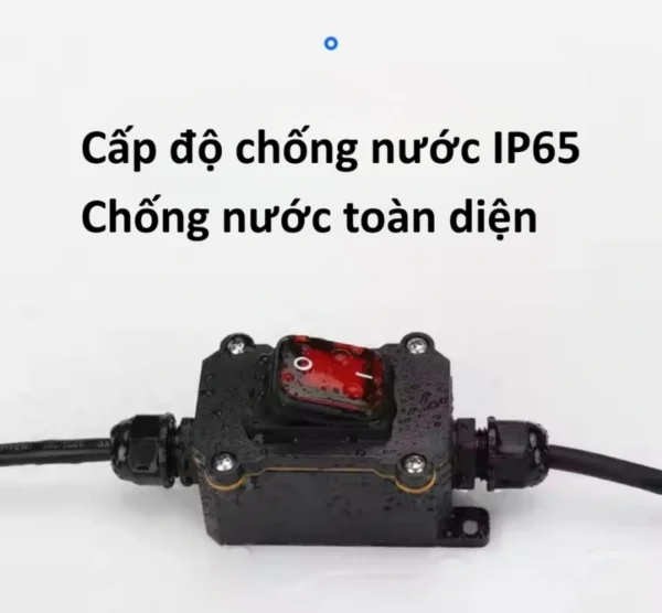 Hộp công tắc treo ngoài trời bật tắt 1 đầu đèn LED xanh chống nước IP65 – FSH711-1BS