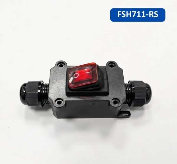 Hộp công tắc treo ngoài trời bật tắt 1 đầu đèn LED xanh chống nước IP65 – FSH711-1BS