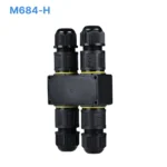 Đầu nối chống nước chữ H 4 đầu M684-H, 3 PIN chuẩn IP68 dùng cho dây 6-11mm