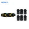 Đầu nối chống nước 6 đầu M684-S, 3 PIN chuẩn IP68 dùng cho dây 6-11mm