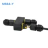 Đầu nối chữ Y chống nước M684-Y, 3 PIN chuẩn IP68 dùng cho dây 6-11mm