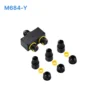 Đầu nối chữ Y chống nước M684-Y, 3 PIN chuẩn IP68 dùng cho dây 6-11mm