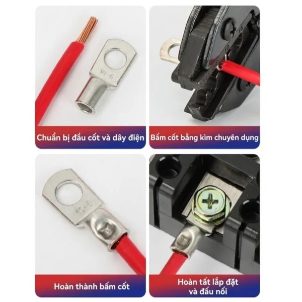 Đầu cos bít đồng SC-16-6 chuyên dùng dây 16mm, lỗ 6.5mm
