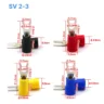 Đầu cos chữ Y SV 2-3 bọc nhựa PVC, lõi đồng mạ thiếc cho dây điện 1.5 ~ 2.5 mm², lỗ 3.2mm