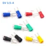 Đầu cos chữ Y SV 3.5-4 bọc nhựa PVC, lõi đồng mạ thiếc cho dây điện 2.5 ~ 4 mm², lỗ 4.3mm