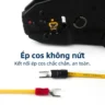 Đầu cos chữ Y SV 5.5-8 bọc nhựa PVC, lõi đồng mạ thiếc cho dây điện 4 ~ 6 mm², lỗ 8.4mm