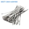 Dây rút inox 304 tự khóa bản 4.6×100 mm
