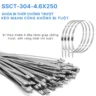 Dây rút inox 304 tự khóa bản 4.6×250 mm