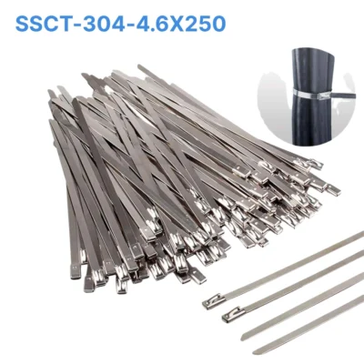 Dây rút inox 304 tự khóa bản 4.6×250 mm