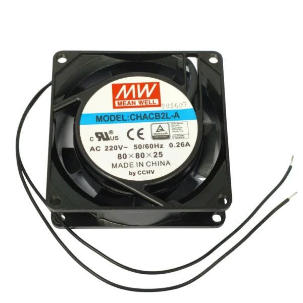 Quạt tủ điện AC 220V Mean Well CHACB2L-A 80x80x25mm 12.5W