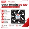 Quạt tủ điện DC 12V Mean Well CHA8012BX-25B 80x80x25mm 2.76W