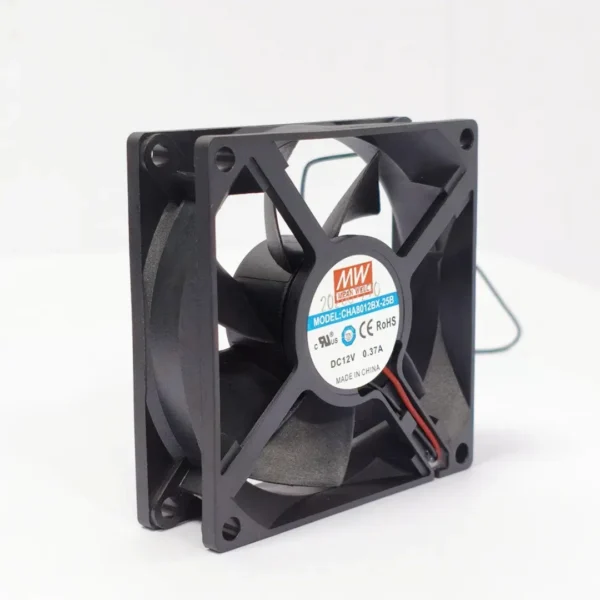 Quạt tủ điện DC 12V Mean Well CHA8012BX-25B 80x80x25mm 2.76W