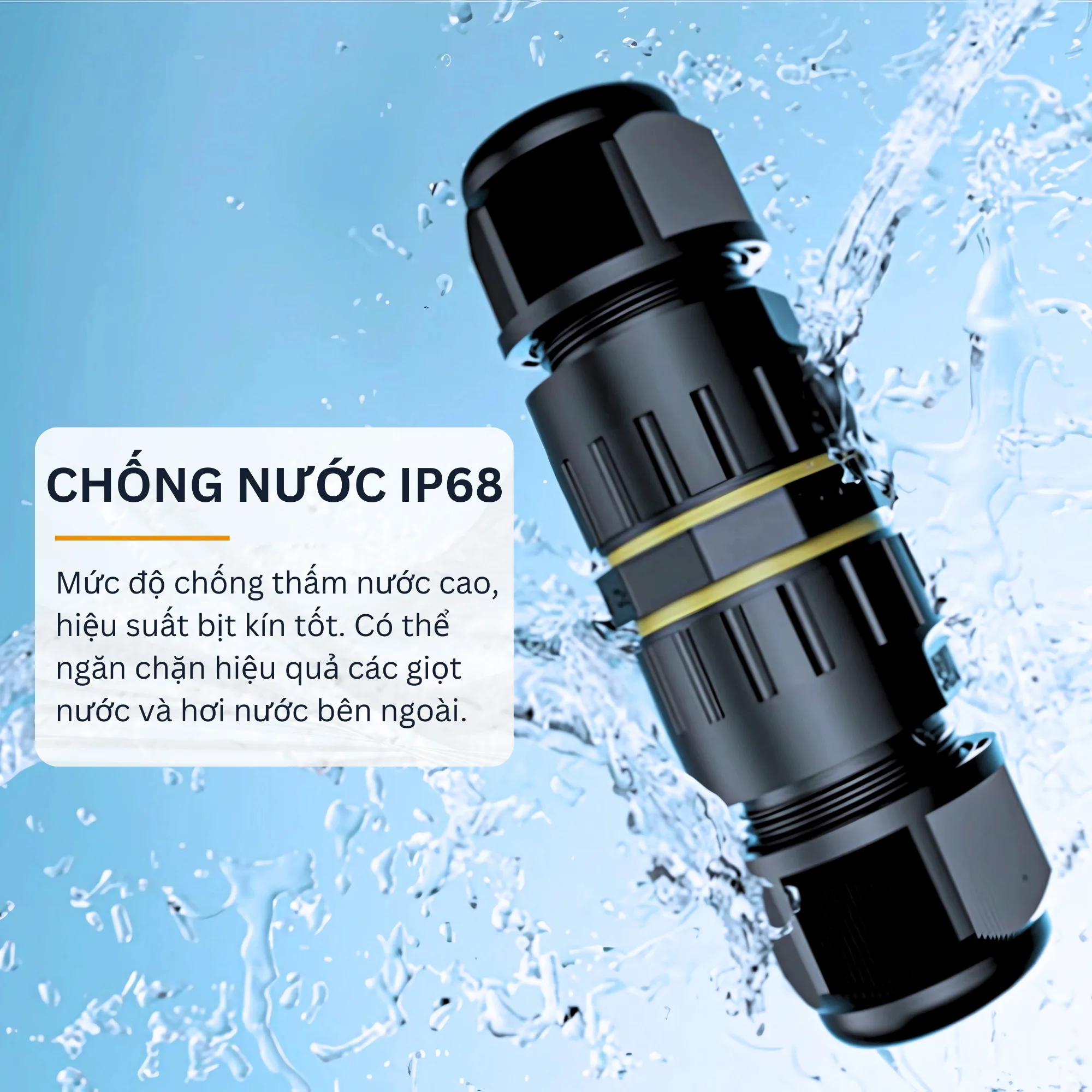 Đầu nối chống nước EW-M20 đạt IP68